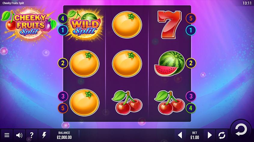 Cheeky Fruits Split Slot Review